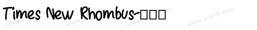 Times New Rhombus字体转换